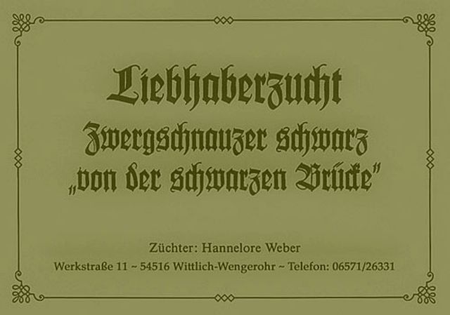 Von der schwarzen Brücke